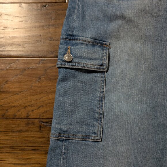 American Eagle baggy wide leg jeans blue size 00 regular - Picture 10 of 16
